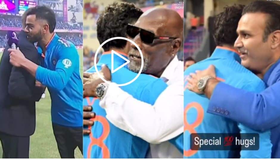 [Watch] Beckham, Viv Richards, and Virender Sehwag Congratulate Virat Kohli with Heartfelt Hugs